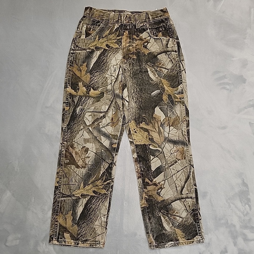VTG Pro Gear Pants Boys 14 Camo PG800HW Real Tree Hardwoods Made In USA